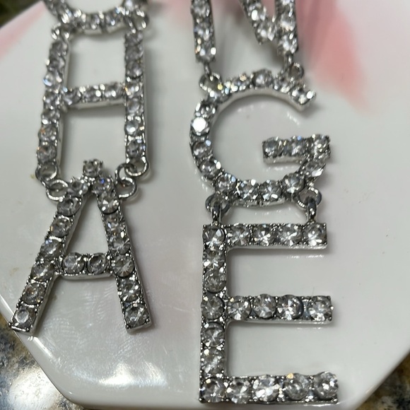 Zara Rhinestone Change Drop Earrings - Picture 6 of 12